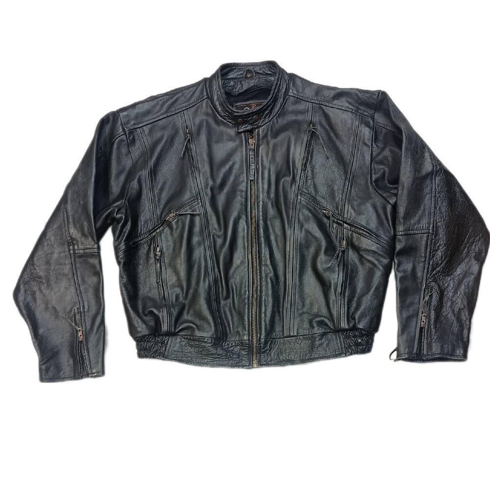 5 Heads Leather Motorcycle Jacket SKUCH062